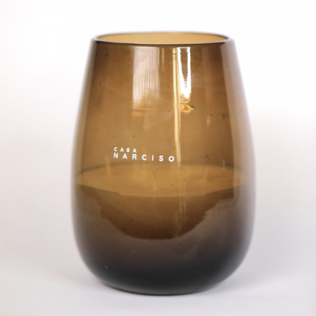 vela extra grande de vidrio soplado, hermosa y con un delicioso aroma exclusivo y lujoso artículo de decoración elegante