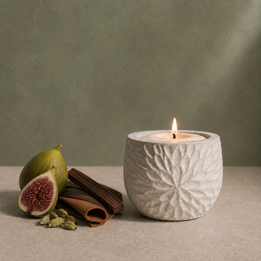 Vela aromática en concreto- Fig 33