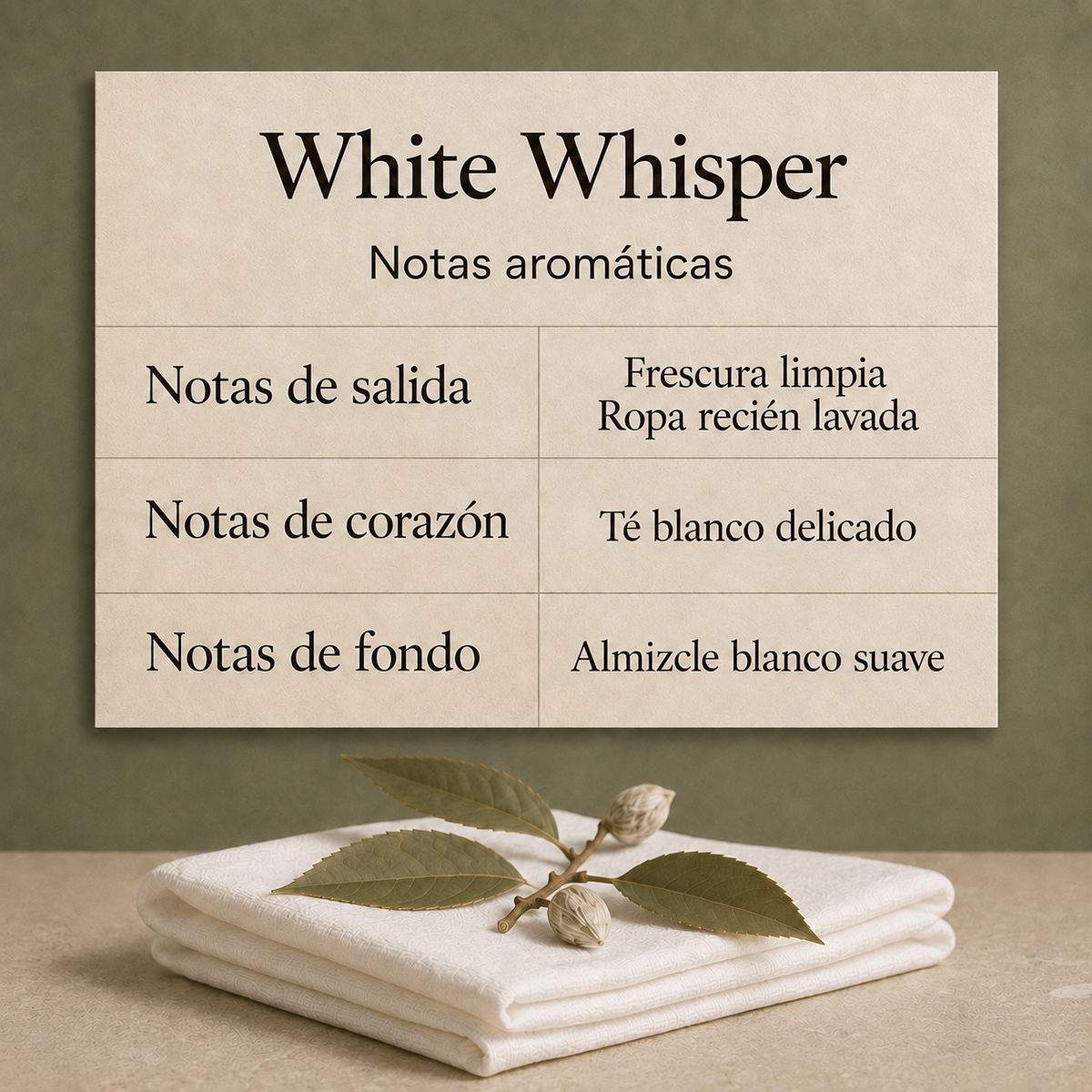 Vela aromática en concreto- White whisper