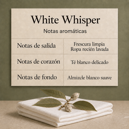 Vela aromática en concreto- White whisper