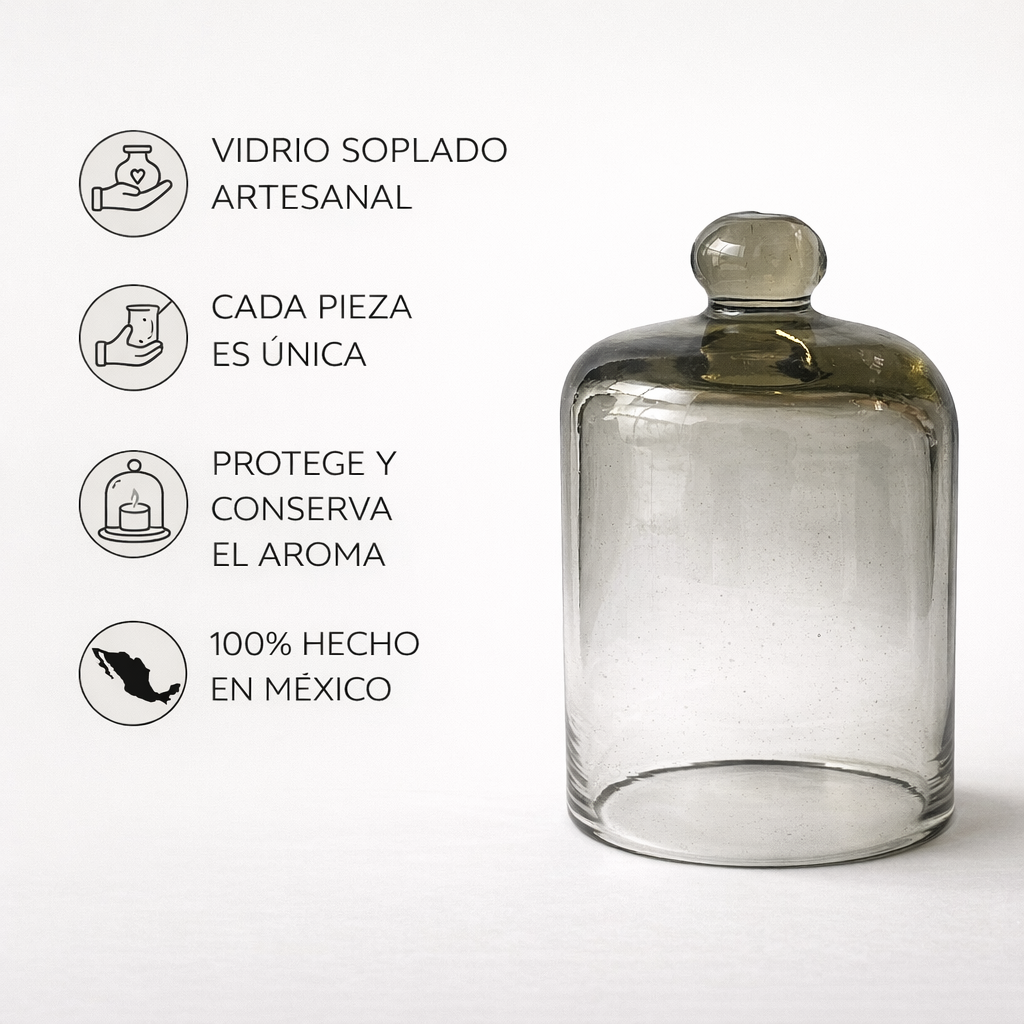 Capelo de vidrio soplado