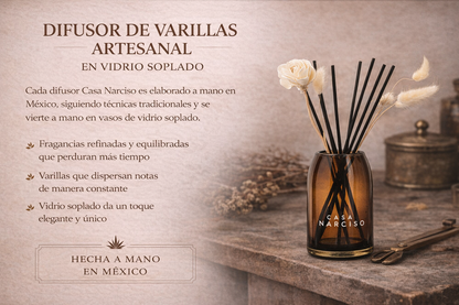 Difusor de vidrio soplado- Cindery Musk