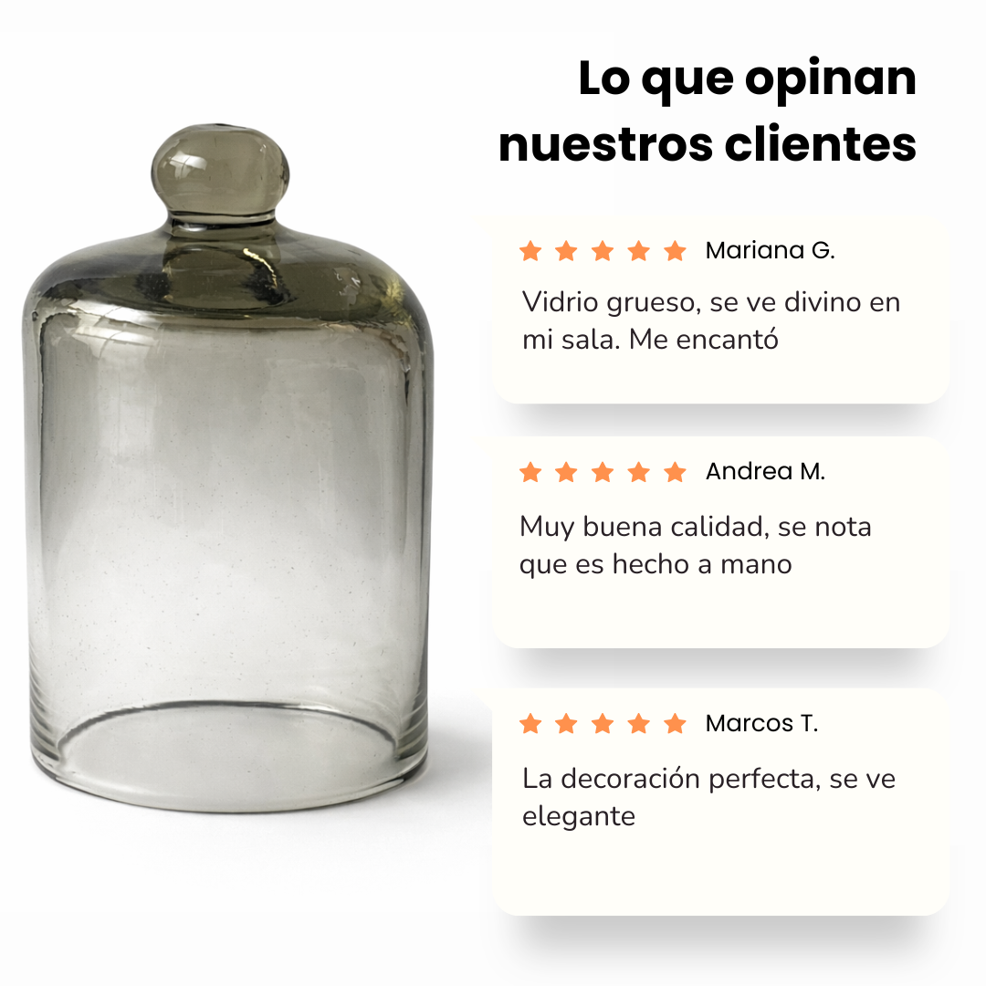 Capelo de vidrio soplado