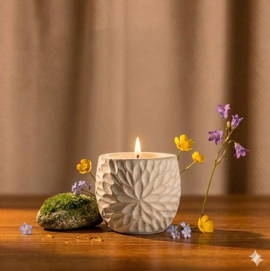 Vela aromática en concreto-Cindery Musk