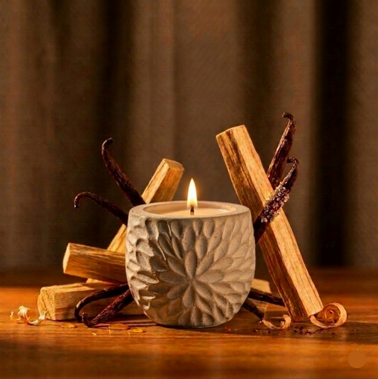 Vela aromática en concreto-Legendary Woods