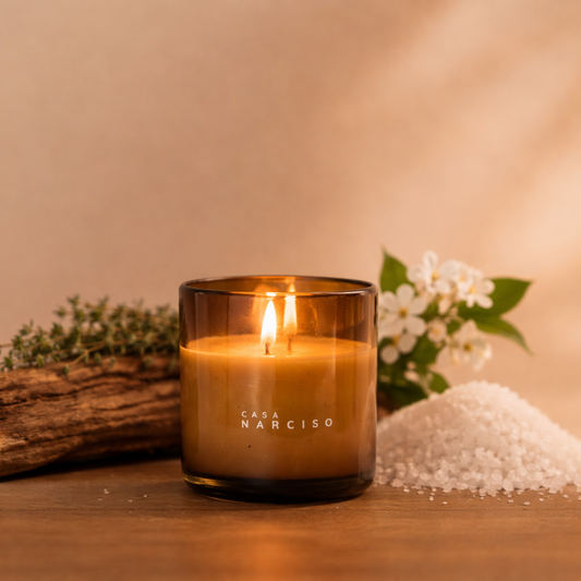 vela de vidrio soplado aroma exquisito libre de toxicos